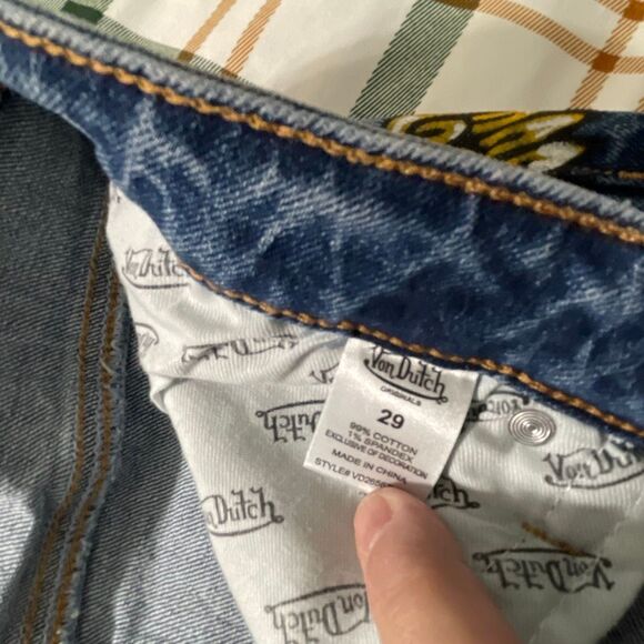 Von Dutch Originals Women’s Wide Leg Streetwear Jeans - Picture 14 of 15